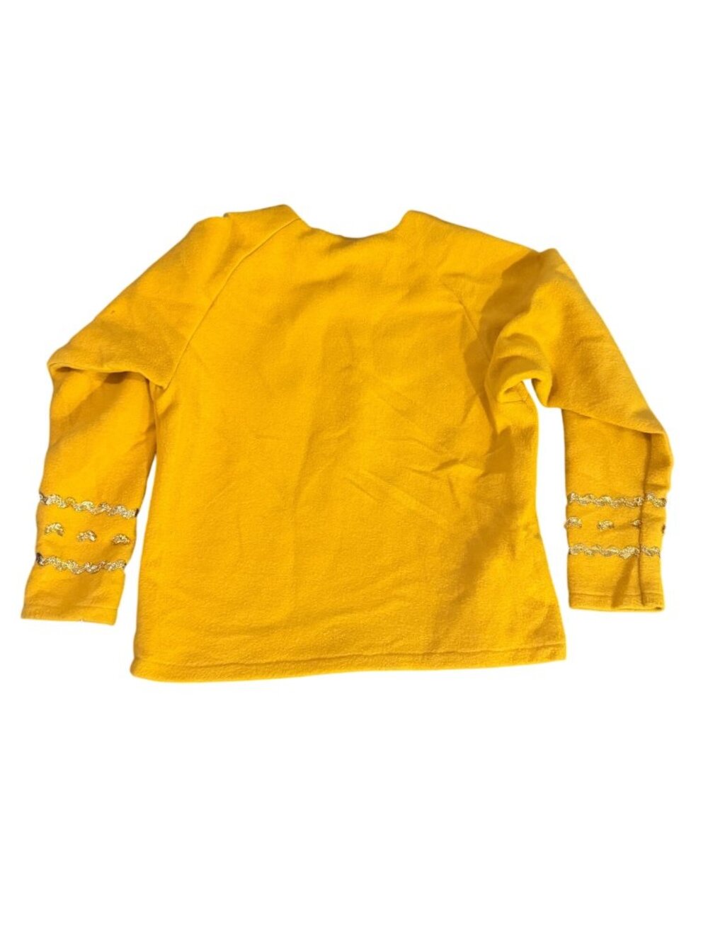 Star Trek Gold Long-Sleeve Shirt With Embroidered Insignia & Metallic Trimmed Cu - Picture 6 of 6